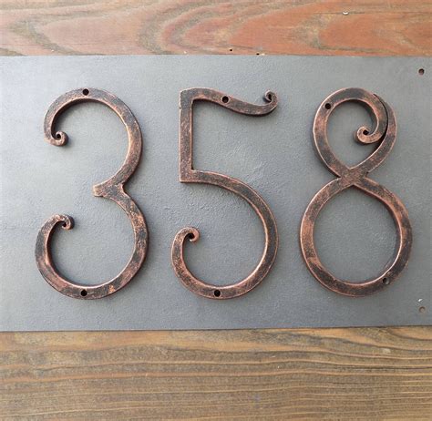 how to make metal house numbers|5 inch metal house numbers.